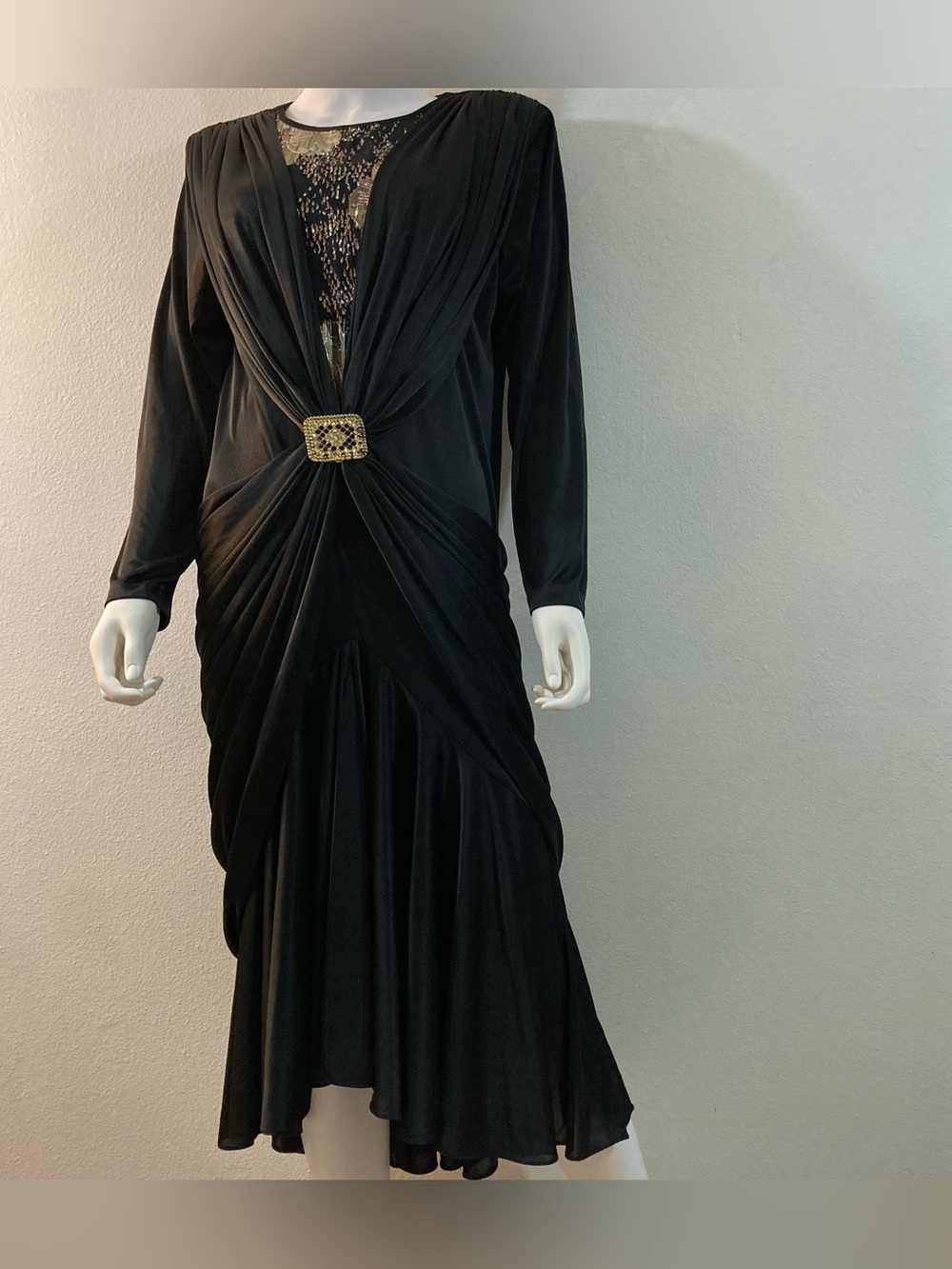 Vintage 80’s Draped Maximalist Dress